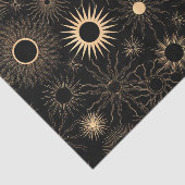 Goldene Sonnenbrille schwarz strukturiert Seidenpapier (Ausschnitt)