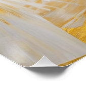 Goldene Sonnenburgen in der Silberdämmerung Poster (Ecke)