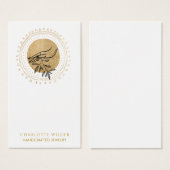 Goldene Sonnenschutzkarte und Imitate für Schmucks (Vorne & Hinten)