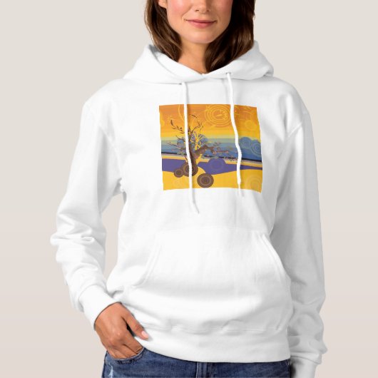 Goldene Sonnenuntergänge Hoodie (Vorderseite)