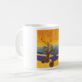 Goldene Sonnenuntergänge Kaffeetasse (Vorderseite Links)