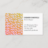 Goldene Sonnenuntergangsstege und -stürze malen Ar Visitenkarte (Rückseite)