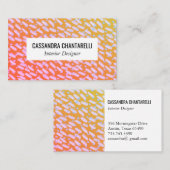 Goldene Sonnenuntergangsstege und -stürze malen Ar Visitenkarte (Vorne/Hinten)