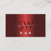 Goldene Sparkle-Diamanten-Initialen für luxuriöse Visitenkarte (Vorderseite)