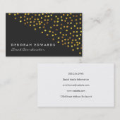 Goldene Speck Visitenkarte (Vorne/Hinten)