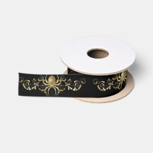 Goldene Spiegelung Satinband