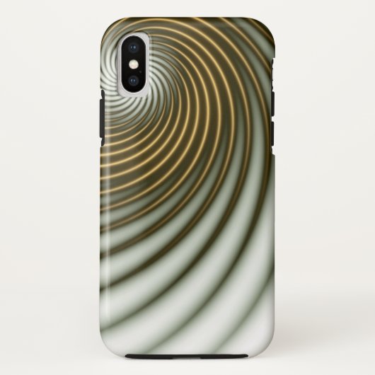 Goldene Spin Case-Mate iPhone Hülle (Rückseite)