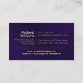 Goldene Spine Visitenkarte (Rückseite)