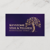 Goldene Spine Visitenkarte (Vorderseite)