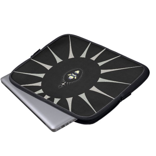 Goldene Spinne Laptopschutzhülle (Vorne Knopf)