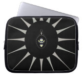 Goldene Spinne Laptopschutzhülle (Vorderseite)