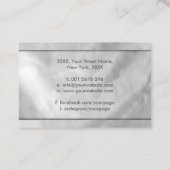 Goldene Spirale - Perle und Silber Visitenkarte (Rückseite)