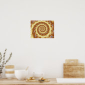 Goldene Spirale Poster (Küche)