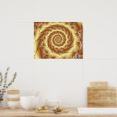 Goldene Spirale Poster (Küche)