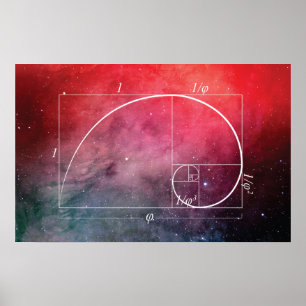 Goldene Spirale Poster
