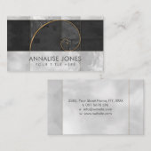 Goldene Spirale - Sacred Geometry Business Card Visitenkarte (Vorne/Hinten)