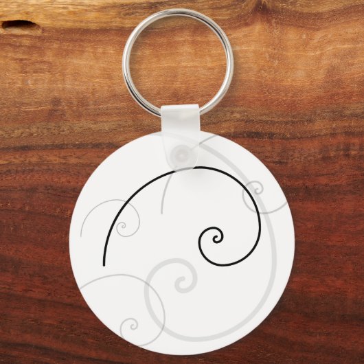 Goldene Spirale Schlüsselanhänger (Vorderseite)