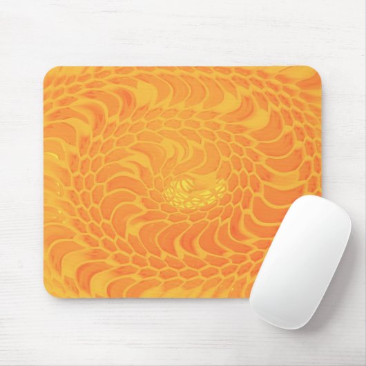 Goldene Spiralenergie Mousepad (Mit Mouse)