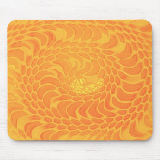 Goldene Spiralenergie Mousepad (Vorne)