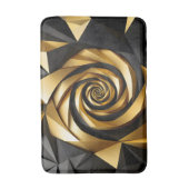 Goldene Spiralgeometrie Badematte (Vorderseite Vertikal)