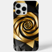 Goldene Spiralgeometrie Case-Mate iPhone Hülle (Rückseite)