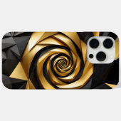 Goldene Spiralgeometrie Case-Mate iPhone Hülle (Rückseite (Horizontal))