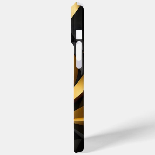 Goldene Spiralgeometrie Case-Mate iPhone Hülle (Rückseite / Links)