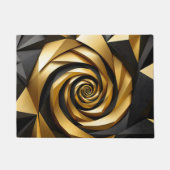 Goldene Spiralgeometrie Fußmatte (Vorderseite)