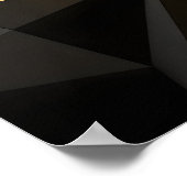 Goldene Spiralgeometrie Poster (Ecke)