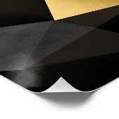 Goldene Spiralgeometrie Poster (Ecke)