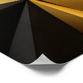 Goldene Spiralgeometrie Poster (Ecke)
