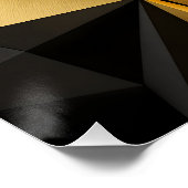 Goldene Spiralgeometrie Poster (Ecke)