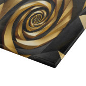 Goldene Spiralgeometrie Schneidebrett (Ecke)