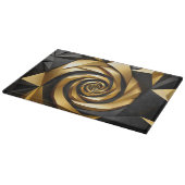 Goldene Spiralgeometrie Schneidebrett (Ecke)