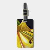 Goldene Splendor-Lilie Originelle Kunst Gepäckanhänger (Vorderseite vertikal)