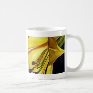 Goldene Splendor-Lilie Originelle Kunst Kaffeetasse