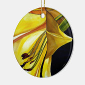 Goldene Splendor-Lilie Originelle Kunst Keramik Ornament (Links)
