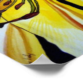 Goldene Splendor-Lilie Originelle Kunst Poster (Ecke)