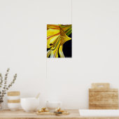 Goldene Splendor-Lilie Originelle Kunst Poster (Küche)