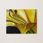 Goldene Splendor-Lilie Originelle Kunst Puzzle (Horizontal)