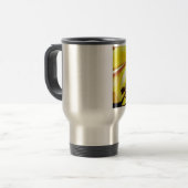 Goldene Splendor-Lilie Originelle Kunst Reisebecher (Vorderseite Links)