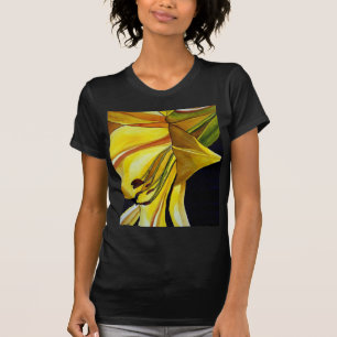 Goldene Splendor-Lilie Originelle Kunst T-Shirt