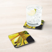 Goldene Splendor-Lilie Originelle Kunst Untersetzer (Rechte Seite)