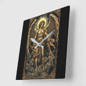 Goldene St. Michael Wanduhr (Winkel)
