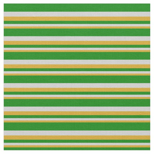 Goldene Stäbe, hellgraues und grünes Muster Stoff (Nahaufnahme)
