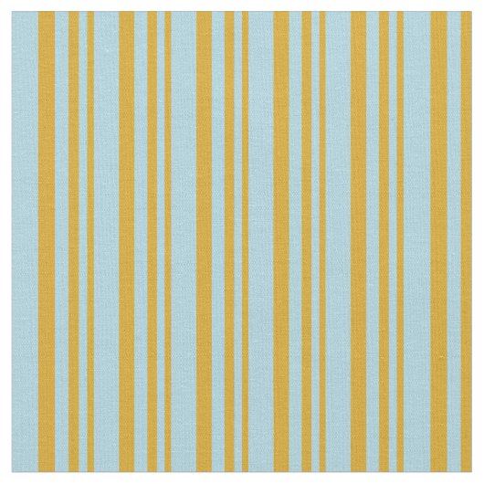 Goldene Stäbe und hellblaues Muster Stoff (Nahaufnahme)