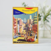 Goldene Stadt durch die Bucht-San Francisco Einladung (Stehend Vorderseite)