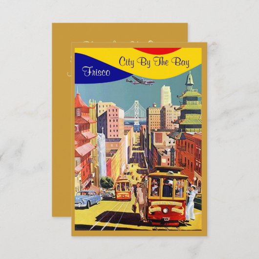 Goldene Stadt durch die Bucht-San Francisco Einladung (Vorne/Hinten)