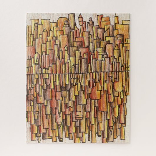 Goldene Stadt Puzzle (Vertikal)