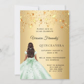 Goldene Stars aus Quinceanera Einladung (Vorderseite)
